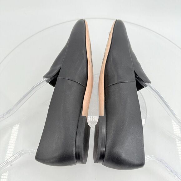 Vince Womens Brette Leather Slip On Loafer Flats Size 7 M Black Leather - Picture 8 of 14